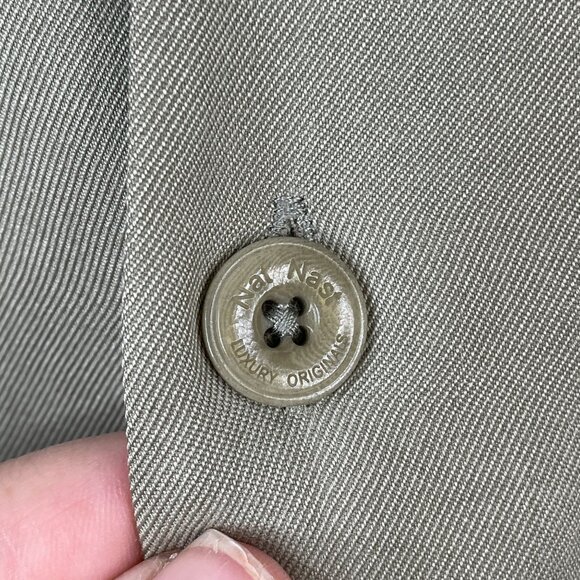 Nat Nast Shirt Mens XL Black Beige Silk Camp American Fit Sopranos Embroidered - Picture 8 of 15